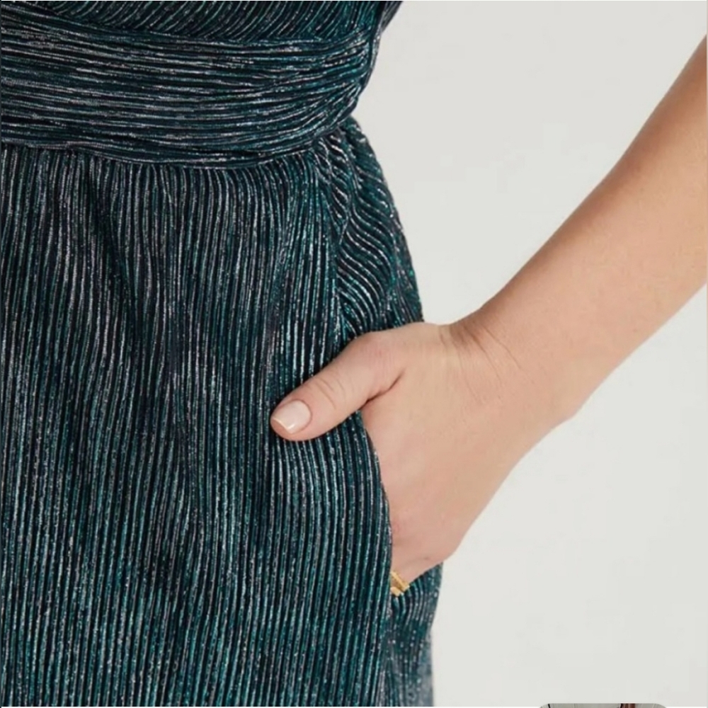 BloomChic Teal Midi Dress - Picture 5 of 9